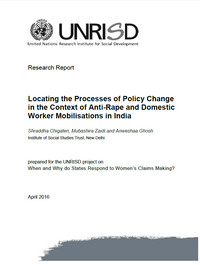 Locating the Processes of Policy Change in the Context of Anti-Rape and Domestic Worker Mobilisations in India